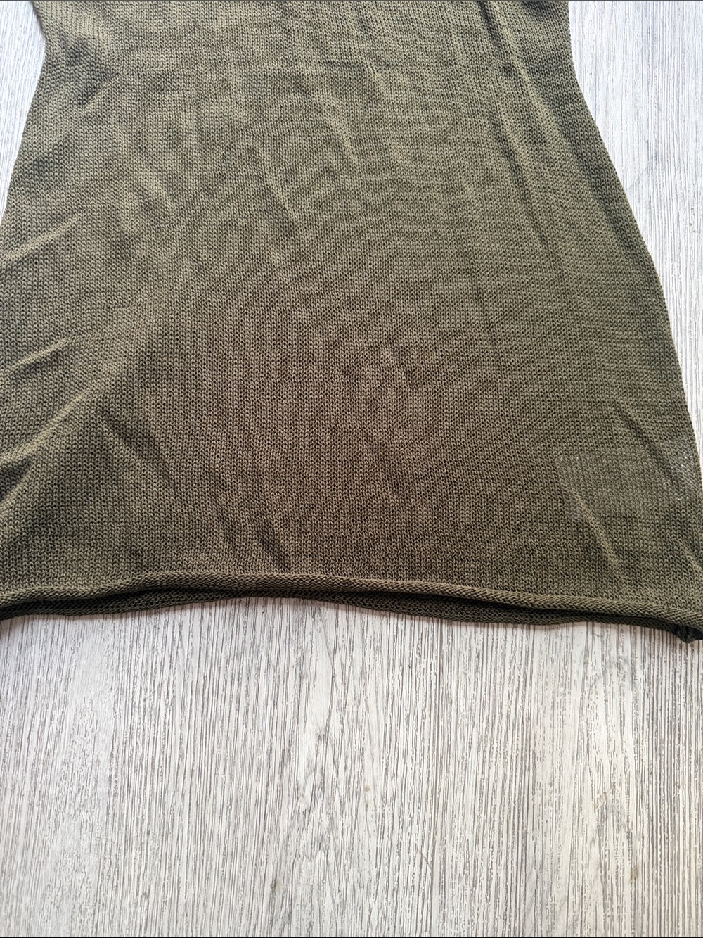 The Ragged Priest Olive Ribbed Scoop Tank - Picture 4 of 6